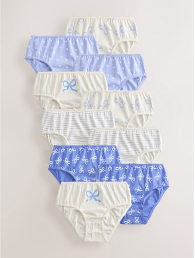 Next - Meisjes - Set van 10 slips - Crème