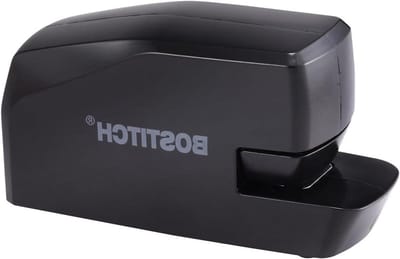 Bostitch Office Draagbare elektrische nietmachine, 20 vellen, AC- of batterijvoeding, zwart (MDS20-BLK)