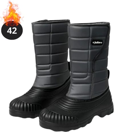 Bovista Snowboots - Sneeuwschoenen - Sneeuwboots - Heren - Wintersport - Ski - Skischoenen - Grijs - 42 - Antislip - Winter