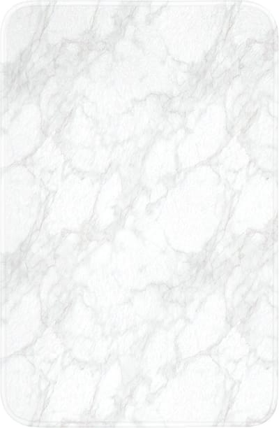 WC mat 40x60 cm - Antislip - Minimalistisch - Wit - Grijze aders - Toiletmat - Vloermat - Douchemat - Toilet tapijt - Toiletmatten