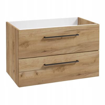 STAMAR - Badkamerkast voor onder de wastafel 70 cm hangend met 2 lades en soft-close - wastafelonderkast - badkamermeubel