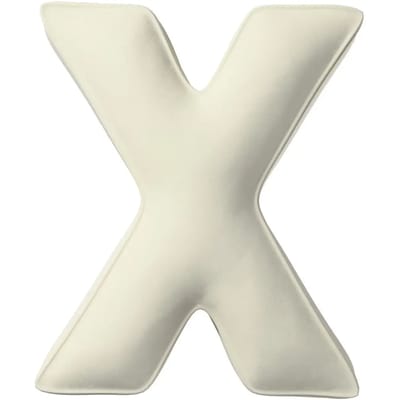 Kussen letter x Yellow Tipi Posh Velvet
