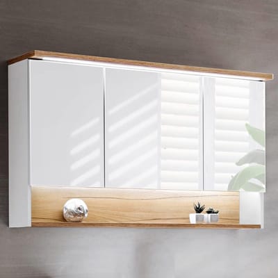 Badkamerspiegelkast 120 cm met LED Verlichting en Stopcontact