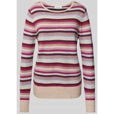 Gebreide pullover van viscosemix met ronde hals