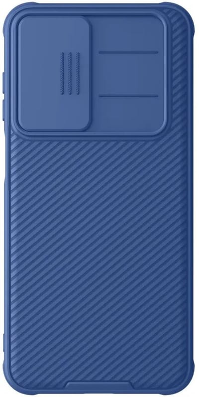 Nillkin CamShield Hoesje Geschikt voor Samsung Galaxy A26 - Back Cover met Camera Slider - Extra Camera Bescherming - Blauw