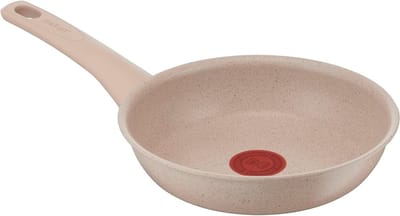 Koekenpan - Koekenpan - Gezond Koken - Temperatuur Indicator - 20 cm - Beige