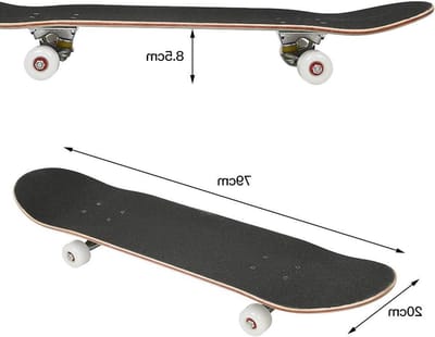 Compleet Skateboard - Beginnersboard - Straat Cruisen - ABEC-9 Lagers - 79x21 cm - Meerkleurig