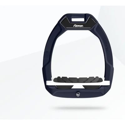 Veiligheidsstijgbeugels met schuin grip bruin/wit/zwart Flex-On Safe-On