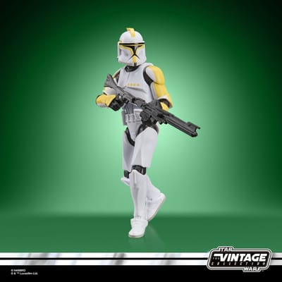 Star Wars The Vintage Collection Clone Trooper Commander, Star Wars: Attack of the Clones  9.5 cm Collectible Action Figure