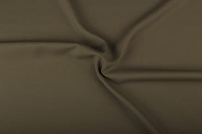 Texture/Polyester stof - Middel khaki - 25 meter