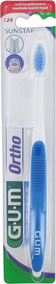 GUM Ortho 124 Tandenborstel (Kleur : Blauw)