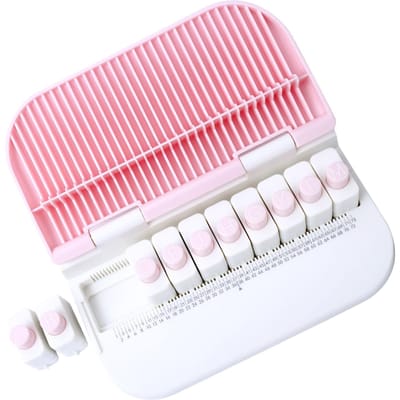 Handmatige Gatenmaker Knutsels Gatenmaker 26 Engelse Letters Alfabet Pons voor Graveermaterialen Kaart pink