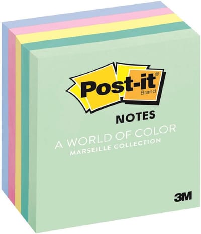 Kleverige Notities - Memoblaadjes - Berichten Achterlaten - Plakt en Verwijdert - 5 Stuks - Pastelkleuren