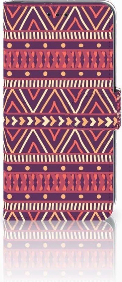 Xiaomi Mi A2 Lite Telefoon Hoesje Aztec Paars