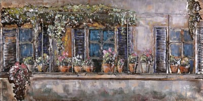 3D art Metaalschilderij - schilderij - Woonhuis - 150 x 60 - woonkamer slaapkamer