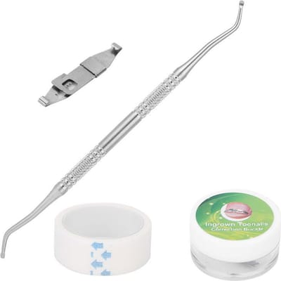 Correcteur d'ongles incarnés, traitement Paronychia, ensemble de bandes adhésives avec boucle, 3 pièces gray