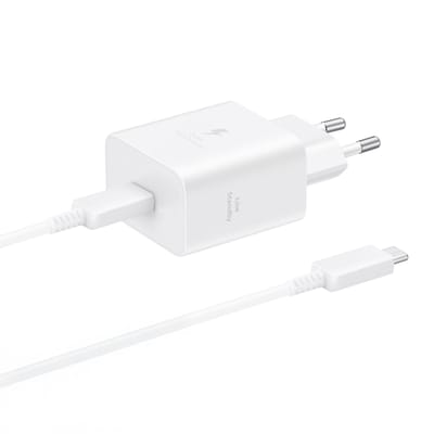 Samsung Originele Power Adapter met USB-C kabel - Oplader - USB-C aansluiting - Fast Charge - 45 Watt - 1,8 meter – Wit