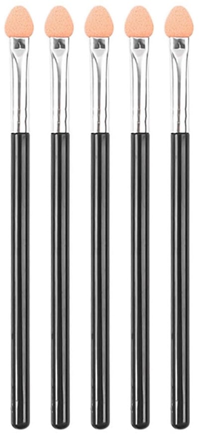Dailygoods- Oogschaduwkwasten 5 Stuks - Spons Applicators - Make-up Tool - Hoogwaardig Rubberkatoen - Zacht en Comfortabel - Herbruikbaar - Make-upkwasten