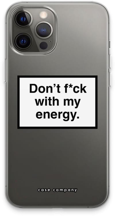 Case Company® - Hoesje geschikt voor iPhone 13 Pro Max hoesje - My energy - Soft Cover Telefoonhoesje - Bescherming aan alle Kanten en Schermrand