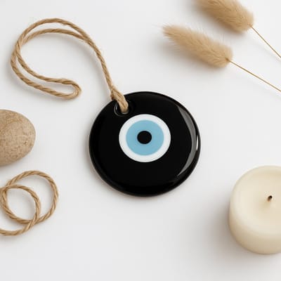 Afecto boze oog - XL formaat 12 cm - Amulet - Talisman - Hanger - Sieraad - Bescherming - Geluk - Boze oog - evil eye