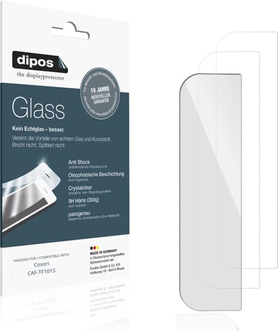 dipos – 2x Pantserfolie geschikt voor Cosori CAF-TF101S | 9H Screenprotector