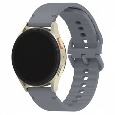 Siliconen bandje - geschikt voor Garmin Venu (2 Plus) / Venu SQ (2) / Vivomove (Style - Sport) / Vivoactive 3 / 5 / 6 / Forerunner 55 / 165 / 245 / 645 / 570 - 42mm - donkergrijs