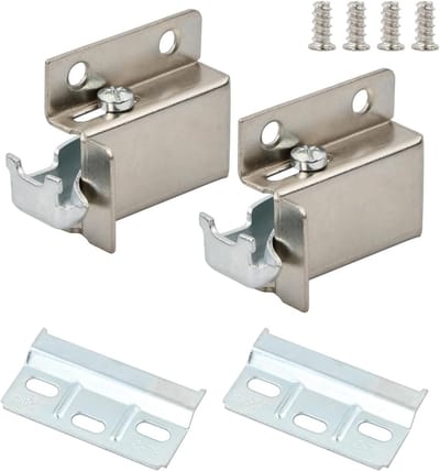 Set van 2 Wandrails voor Hangende Kasten, Stalen Kastenhangers, Stevige Wandmontage voor Keuken en Opbergruimte met Hoge Draagcapaciteit