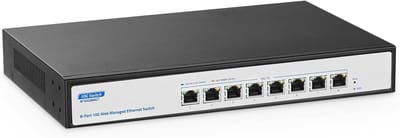 Beheerde 8-Poorts 10Gbps Netwerk Switch met 10G/5G/2.5G/1G Ondersteuning