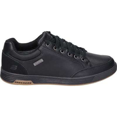 Skechers Cavell Sparkman leren sneakers zwart