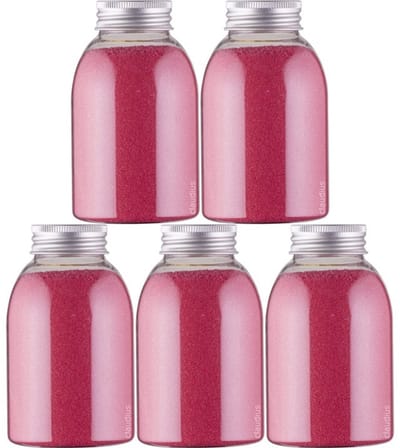 Scrubzout Fruity Melon - 300 gram - fles met aluminium dop - Hydraterende Lichaamsscrub - set van 5 stuks