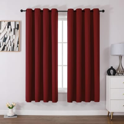 Dailygoods- Verduisteringsgordijn UV-bestendig - Set van 2 - Thermisch geïsoleerd - Geluiddicht - Vervagingsbestendig - H 175 x B 140 cm - Gordijnen