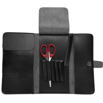 Draagbare Multifunctionele Kappersgereedschap Schaar Kam Opbergkoffer Pakket Tas gray