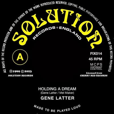 Gene Latter - Holding A Dream/The Old Iron Bell (7" Single)