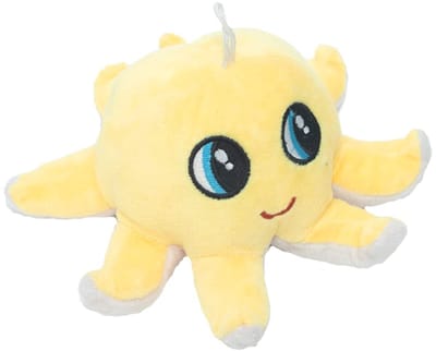 Hoogwaardige Octopus Knuffel / Emotie Knuffel / Mood Knuffel | Reversible / Omkeerbare Octopus | Bekend van TikTok | Geel-Wit - AWR