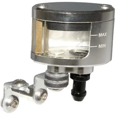 Réservoir liquide de frein oval alu CNC pour moto scooter émetteur bocal séparé