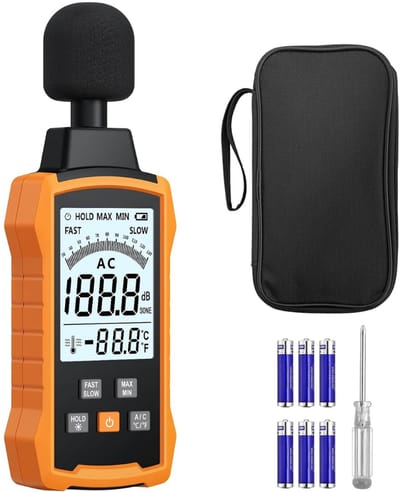 HEZIVO® Professionele Decibelmeter - Geluidsmeter - dB Meter - Nauwkeurig ±1,5dB