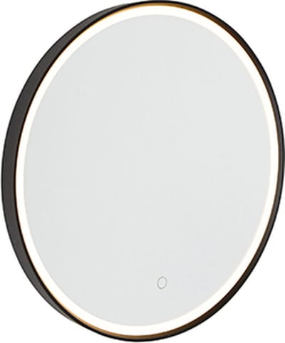 QAZQA miral - Moderne Dimbare LED Wandlamp met Dimmer voor binnen voor badkamer - 1 lichts - D 38 mm - Zwart - Woonkamer | Slaapkamer
