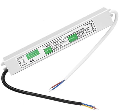 Allecto - Transformateur d'alimentation LED étanche - LED voeding 12V - Waterdichte driver - 30W - Geschikt voor LED verlichting - Ideaal voor buit...