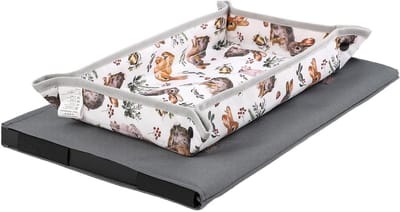 Kinder Vliegtuig Dienblad - Reis Organizer - Reizen met kinderen - Morsbestendige barrière - 44 x 30 cm - Konijntje