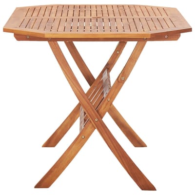 vidaXL - Tuintafel - inklapbaar - 135x85x75 - cm - massief - acaciahout