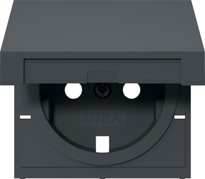Gira Schuko Afdekplaat Antraciet 55 - 492228