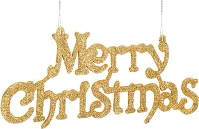 Springos Kersthanger | Kerstversiering | Kerstdecoratie voor binnen | Merry Christmas | 2 stuk