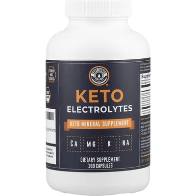 Left Coast Performance, Électrolytes Céto, 180 Gélules