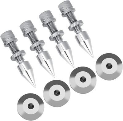 Allecto Plus - Speaker isolatiepads voor optimale akoestiek en stabiliteit - set van 4 stuks - geschikt voor diverse speakers en stands