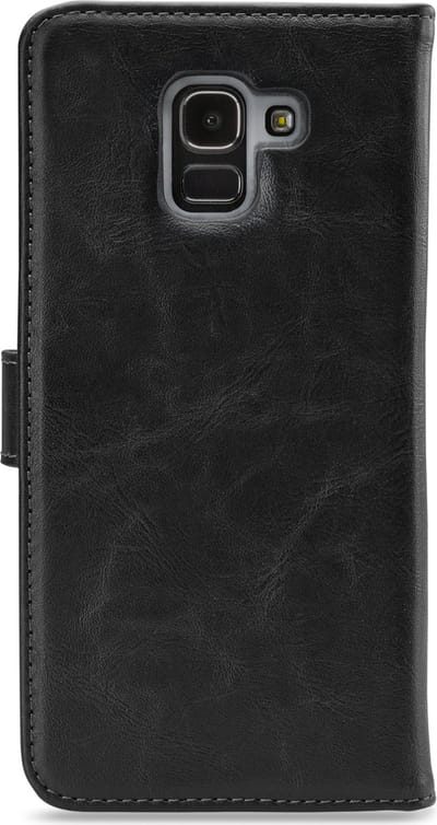My Style Telefoonhoesje geschikt voor Samsung Galaxy J6 (2018) Hoesje | My Style Flex Wallet Bookcase Portemonnee | Pasjeshouder voor 3 Pasjes | Telefoonhoesje voor Pinpas / OV Kaart / Rijbewijs - Zwart