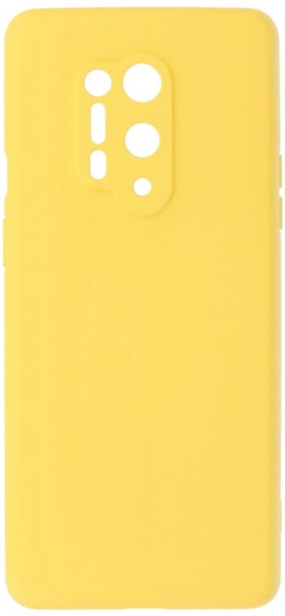 Hoesje Geschikt voor de OnePlus 8 Pro - Fashion Color Backcover Telefoonhoesje - Geel