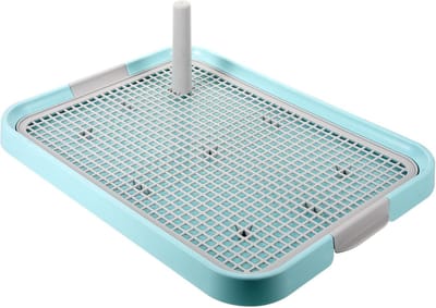 Hondentoilet - Puppyplasbak - Zindelijkheidstraining - Verdikte Tweelaagse Structuur - 49x37cm - Hemelsblauw