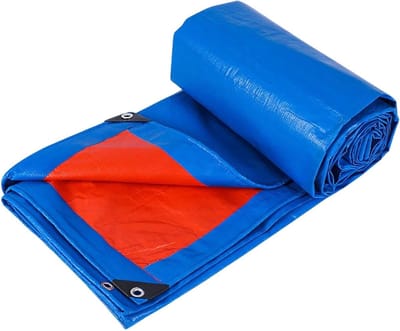 Dekzeil Afdekzeil - Beschermend Zeil - Buiten Beschermen - Scheurvast Dubbelzijdig Gecoat - 400 x 800 cm - Blauw