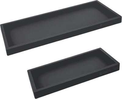 Onbreekbare siliconen aanrecht en make-up trays - Set van 2 (11 inch en 7 inch)