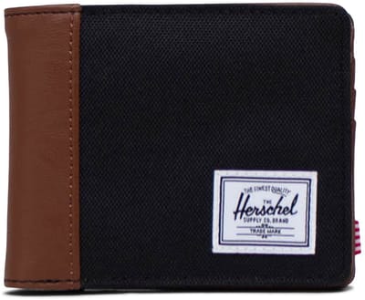 Herschel kaarthoes Hank RFID Wallet Black / Tan zwart